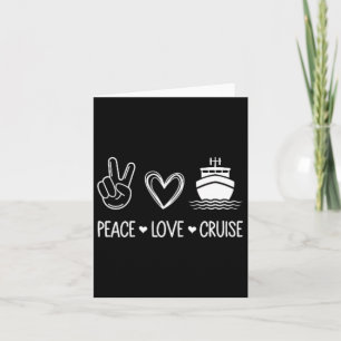 Cruise Lover - Peace Love Cruise - Pocket Cruise D Card