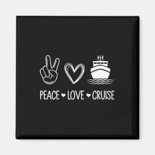 Cruise Lover - Peace Love Cruise - Pocket Cruise D Magnet