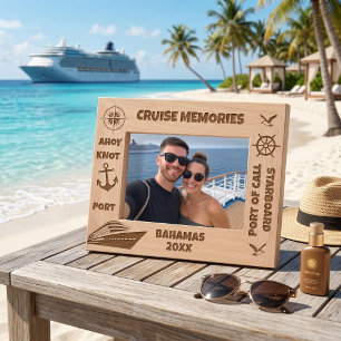 Cruise Memories Personalised Cruising Etched Frames