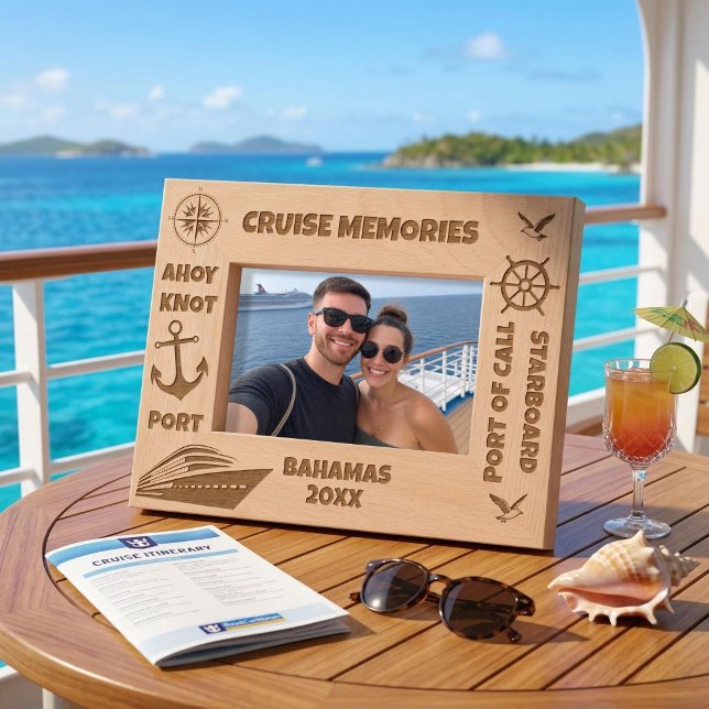 Cruise Memories Personalised Cruising  Etched Frames (Creator Uploaded)