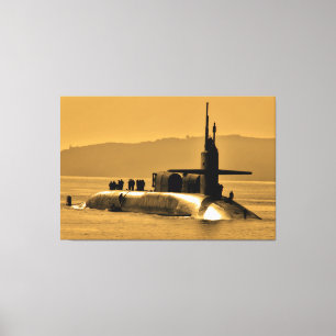 CRUISE MISSILE SUBMARINE – SSGN-728 40x60 Canvas Print