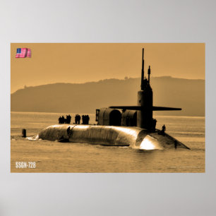 CRUISE MISSILE SUBMARINE – SSGN-728 POSTER