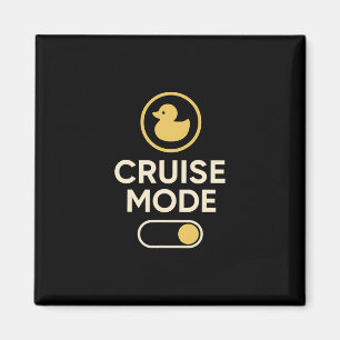Cruise Mode Duck Toggle Retro Vacation Vibes  Magnet