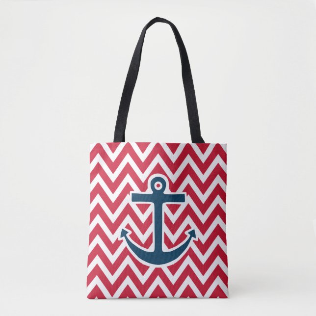 Cruise Nautical Anchor Beach Summer Tote Gift (Front)