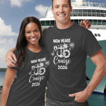 Cruise New Years Cruising Any Year Custom  T-Shirt<br><div class="desc">This design may be personalised in the area provided by changing the photo and/or text. Or it can be customised by clicking Personalise this Template and then choosing the click to customise further option and delete or change the colour of the background, add text, change the text colour or style,...</div>