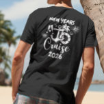 Cruise New Years Cruising Family Name T-Shirt<br><div class="desc">This design may be personalised in the area provided by changing the photo and/or text. Or it can be customised by clicking Personalise this Template and then choosing the click to customise further option and delete or change the colour of the background, add text, change the text colour or style,...</div>