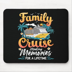 Cruise Party Vacation Trip Family Matching Outfit. Mouse Mat