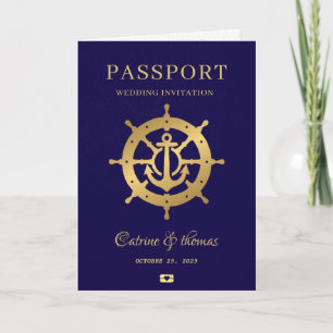 Cruise Passport Wedding Invitation