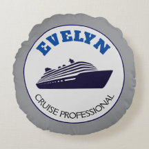 Cruise Professional Round Pillow Name Gift