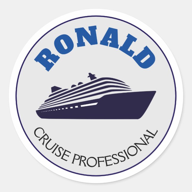 Cruise Professional Sticker Name Gift  (Front)