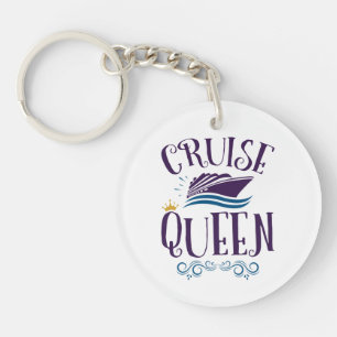 Cruise Queen Cute Cruising Women Key Ring