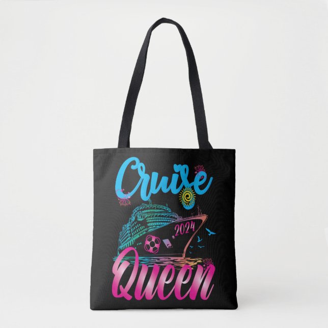 Cruise Queen Vacation 2024 Ship Vacation Cruise Tote Bag (Front)