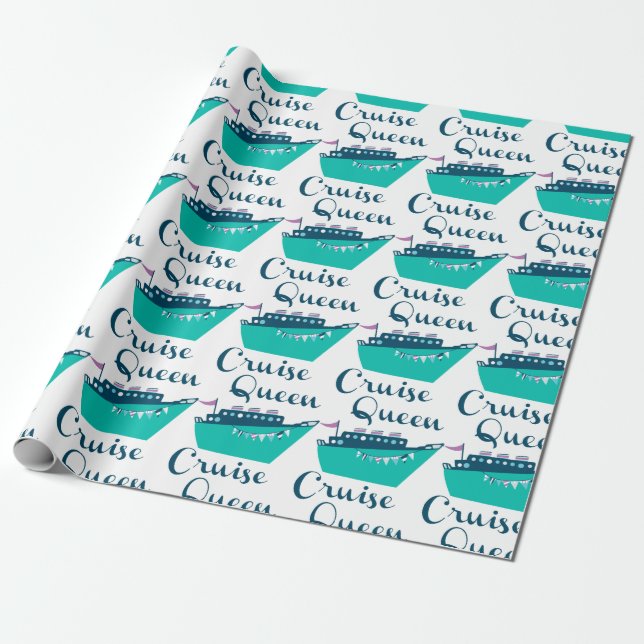 Cruise Queen Wrapping Paper (Unrolled)