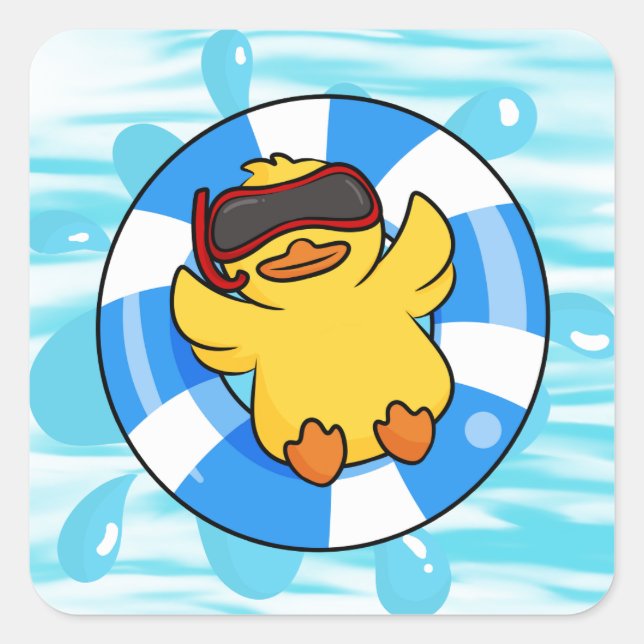 Cruise Sailing for Cruise Ducks Square Sticker (Front)