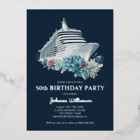 Cruise Ship 50th Birthday Party Luxury Silver