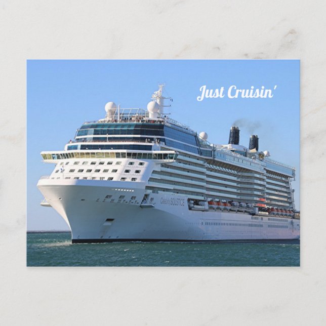 Cruise ship 8: Just Cruisin' Postcard (Front)
