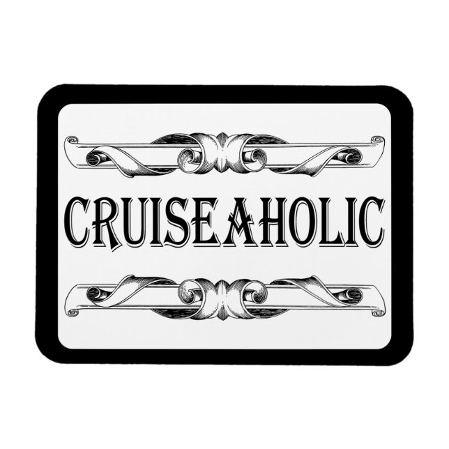 Cruise Ship Addict Stateroom Cabin Door Sign Magnet (Horizontal)
