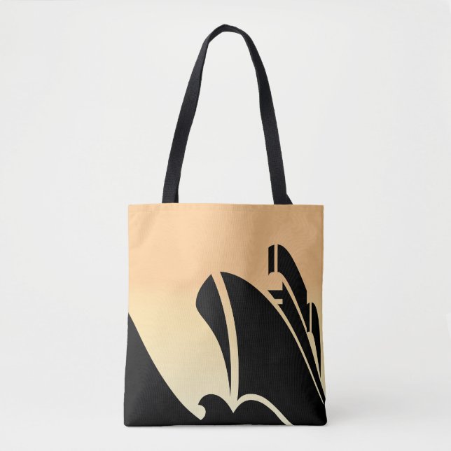 Cruise Ship All-Over-Print Tote Bag, Medium Bag (Front)