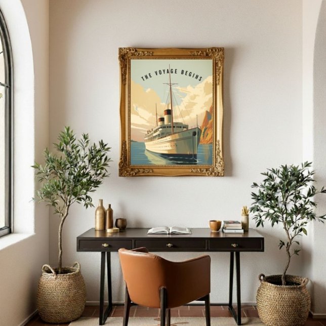 Cruise Ship Art Deco Poster (Creator Uploaded)