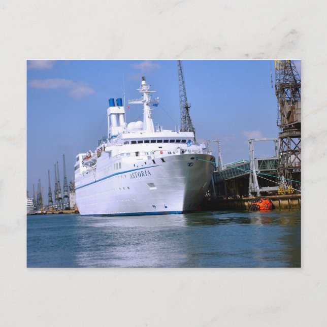 Cruise ship "Astoria" Postcard (Front)