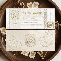 Cruise Ship Boarding ticket Destination Wedding