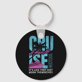 Cruise Ship Boat Family Vacation Humour Key Ring
