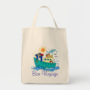 Cruise Ship Bon Voyage Design Tote Bag