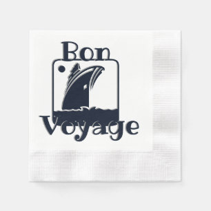 Cruise Ship Bon Voyage Napkin