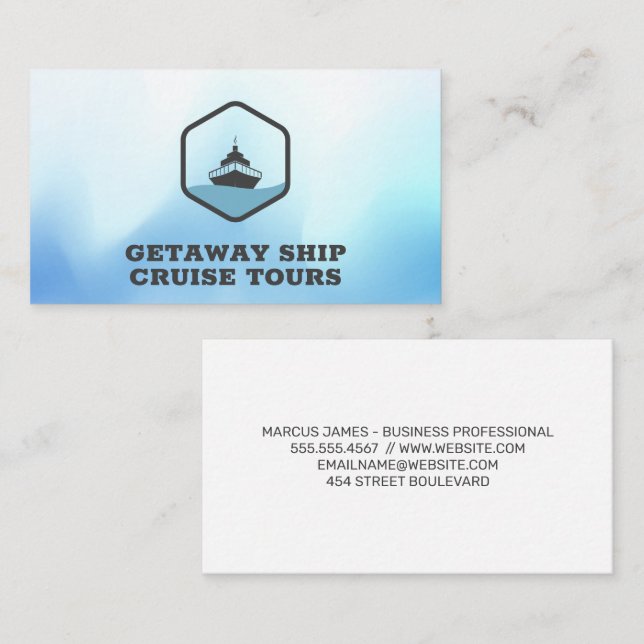 Cruise Ship Business Card (Front/Back)