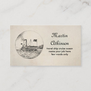 cruise ship business card