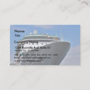 Cruise Ship Business Card