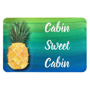 Cruise Ship Cabin Door Sign Pineapple Magnet