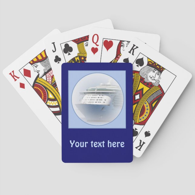 Cruise Ship Cameo Playing Cards (Back)