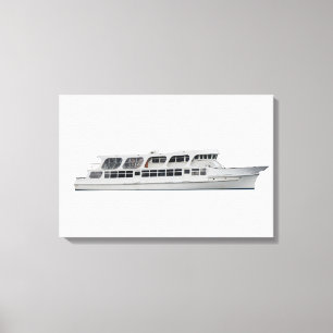Cruise ship canvas print