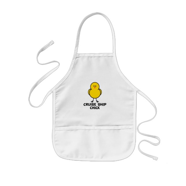 Cruise Ship Chick Kids Apron (Front)