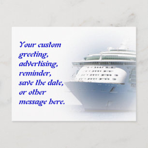 Cruise Ship Custom Postcard