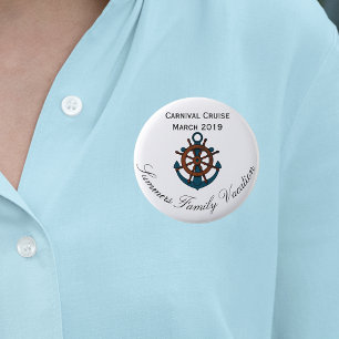 Cruise Ship Customise Family Vacation 6 Cm Round Badge