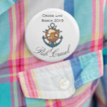 Cruise Ship Customize Pub Crawl Activity 6 Cm Round Badge<br><div class="desc">This design was created though digital art. It may be personalized in the area provide or customizing by choosing the click to customize further option and changing the name, initials or words. You may also change the text color and style or delete the text for an image only design. Contact...</div>
