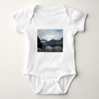 Cruise Ship Docked in Skagway, Alaska Baby Bodysuit