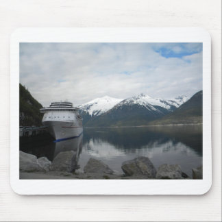 Cruise Ship Docked in Skagway, Alaska Mouse Mat