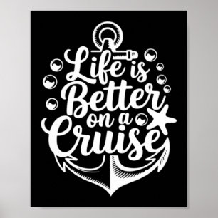 Cruise Ship Family Cruise Vacation Matching Couple Poster