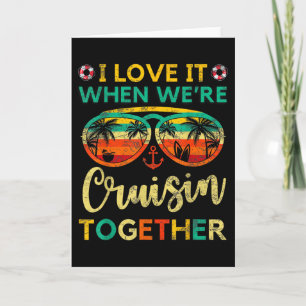 Cruise Ship Family Friends Matching Vacation Trip Card
