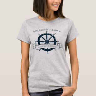 Cruise Ship Family Reunion Nautical Wheel Matching T-Shirt