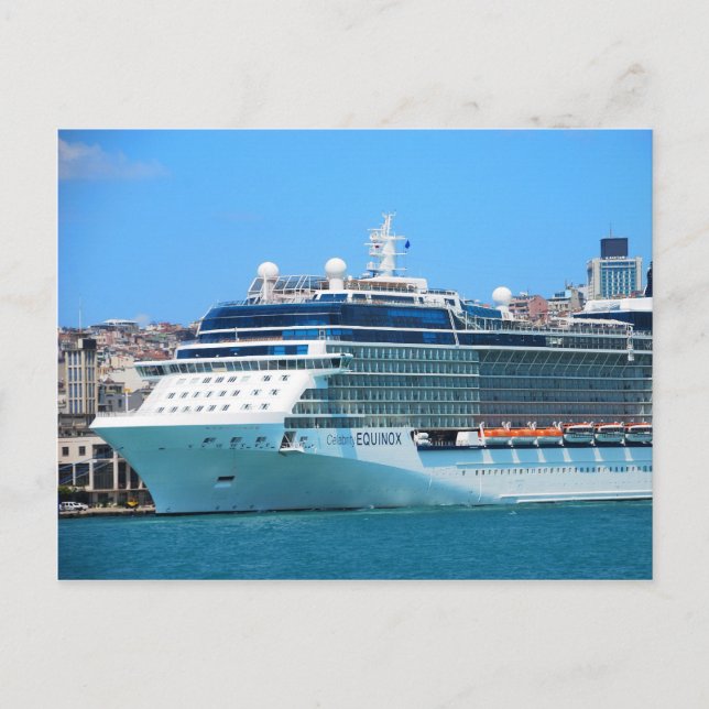Cruise ship in Istanbul Postcard (Front)
