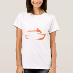 Cruise Ship in Swish Drawing Style T-Shirt