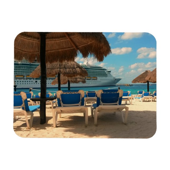 Cruise Ship in the Caribbean Magnet (Horizontal)