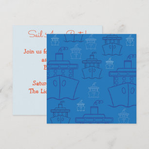 Cruise ship invitation