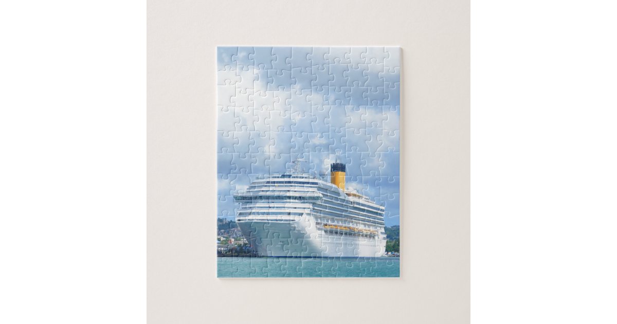Cruise ship jigsaw puzzle Zazzle