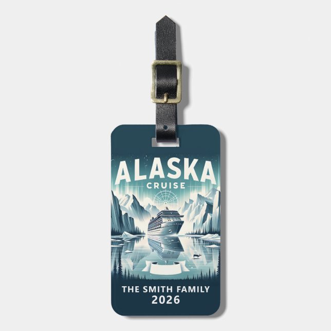 Cruise Ship Luggage Tag (Front Vertical)