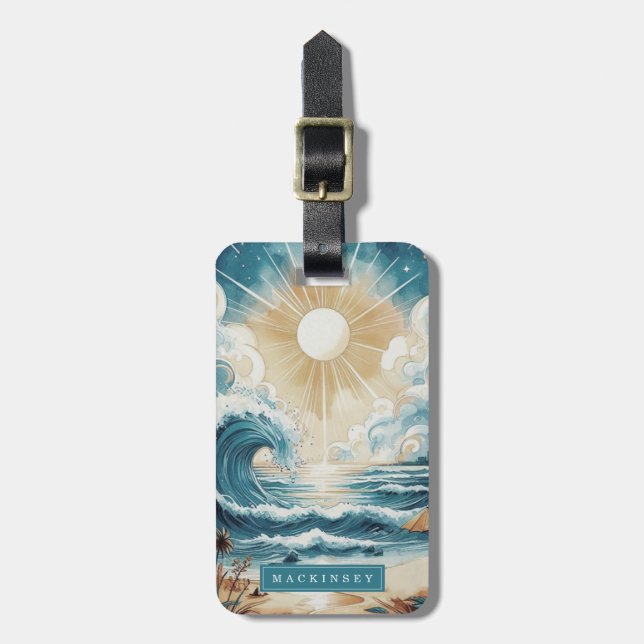 Cruise Ship Luggage Tag (Front Vertical)